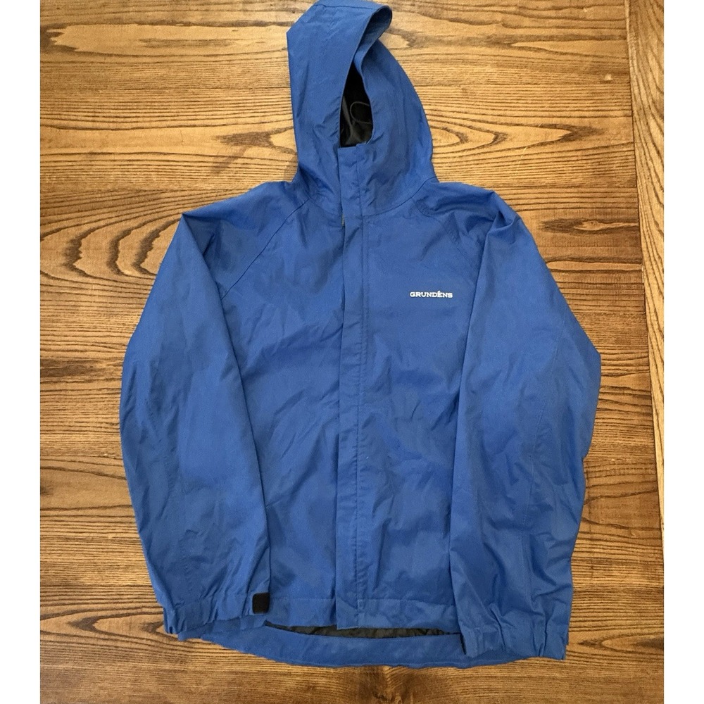 Grundens Men's Medium Weather Watch Jacket Coastal Blue Fishing Water-Resistant